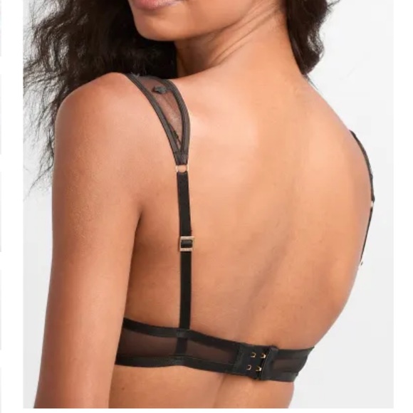 BLUEBELLA Billie bra 36B and panty M set lingerie sheer black sexy - Picture 3 of 7